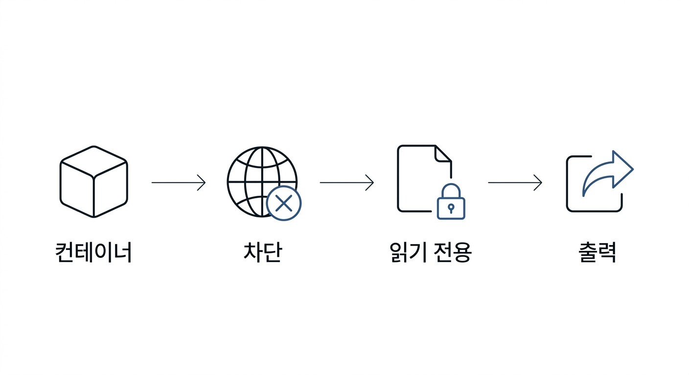 네트워크 정책과 같은 등급으로 다뤄야 합니다.